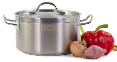 Produktbild von HCB Kochtopf - alle Wärmequellen - 4 Liter - Edelstahl - 5092