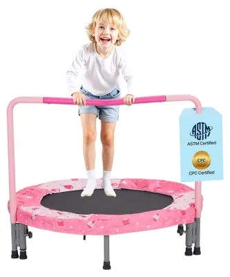 Zdjęcie produktu dla Trampolina Dziecięca Vevor 91 44 Cm Składana Z Uchwytem Czerwona Najlepsza