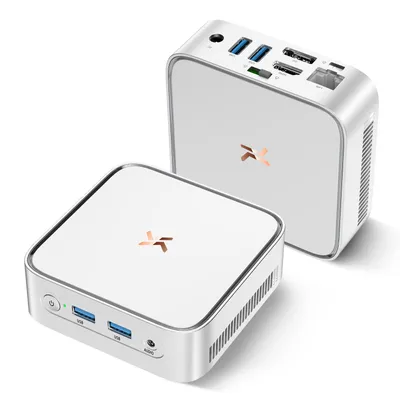 Produktbild von Blackview Huidun H80 MiniPC Desktop PC, AMD Ryzen 5 3500U, 16GB DDR4, 512GB SSD, Dual-Gigabit-LAN, Dual-4K-Ausgang, VESA-Montage, ultra-leise (26dB)