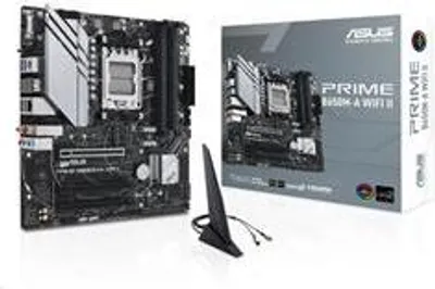 Obrázek produktu pro ASUS PRIME B650M-A WIFI II, AMD, Zásuvka AM5, AMD Ryzen™ 7, DDR5-SDRAM, 128 GB, DIMM