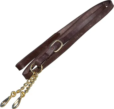 Immagine prodotto di Blenheim corda di guinzaglio per cavalli in pelle ER785 (taglia unica) (Avana)