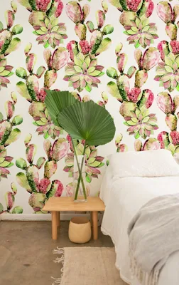Produktbild von Coloray Fototapete 290x290 cm Latextapete Magicstick - Kaktus Blume