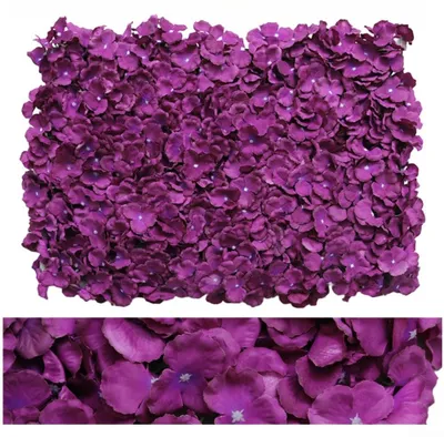Immagine prodotto di Pannello decorativo a parete con fiori di ortensia artificiali