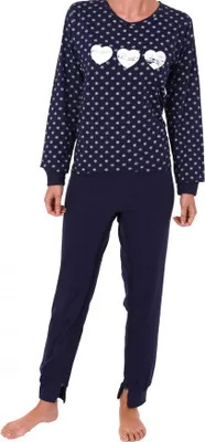 Zdjęcie produktu dla Kombinezon damski z długim rękawem i zamkiem błyskawicznym z tyłu i na nogawce 261 270 90 106;navy.XXL