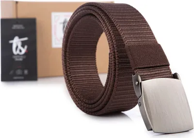Produktbild von SERGEJ VIPER Herren Gürtel Polypropylen 125 cm Metall Klemmschnalle 3,5 cm Braun