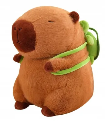 Produktbild von Capybara Kuscheltier Plüschtier mit kleine Schildkröte, Niedlichen Wasserschwein Spielzeug, Kinder Komfortobjekt Begleitpuppe 40CM
