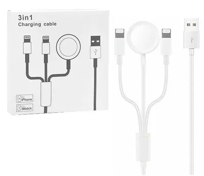 Produktbild von Teltech induktives kabelloses Ladegerät für Apple Watch MagSafe 3in1