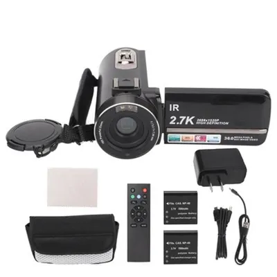 Image de Caméra vidéo 2.7K HD caméscope 36MP avec IR vision nocturne 16X zoom numérique 3.0-pouces 270