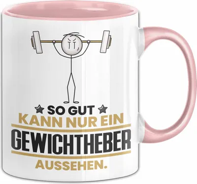 Produktbild von Gewichtheber Geschenk Tasse So Gut Kann Nur Ein Gewichtheber Aussehen Geschenkidee Kaffee-Becher (Rosa)