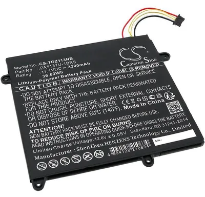 Obrázek produktu pro Baterie pro Toshiba Portege Z10T-A, Portege Z10T-A-102, Portege Z10T-A-112 a další, 3300 mA, Li-Pol