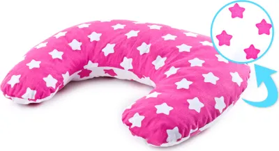 Image de SENSILLO Coussin d'allaitement Lune Coussin d'allaitement écureuil Rose Coeurs