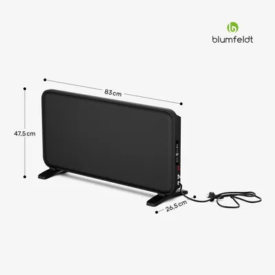 Obrázek produktu pro Blumfeldt SwiftWave konvektor, 2000 W, do 20 m², dotykové ovládání aplikací, grafen