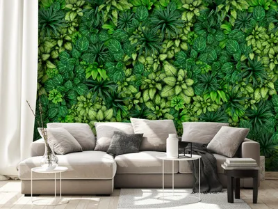 Produktbild von Vlies Fototapete Pflanzen 300x210 cm Tapeten Wandtapete XXL Natur Botanik tropische Blätter b-B-0601-a-a