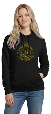 Produktbild von Spreadshirt Harry Potter Gryffindor Wappen Löwe Damen Hoodie, L, Schwarz