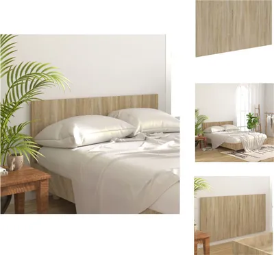Image de vidaXL Tête de lit chêne Sonoma 160x1,5x80 cm Bois composite - Tête et pieds de lit
