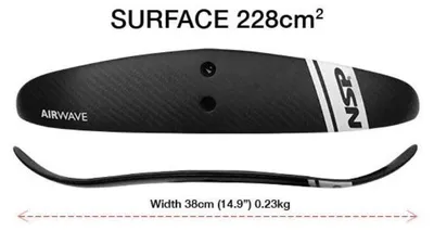 Produktbild von NSP Hydrofoil Airwave Back Wing 228 cm2 Einheitsgröße