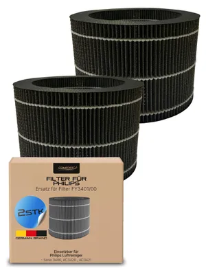 Produktbild von Comedes Ersatzfilter Set (2er-Set)einsetzbar statt Philips FY3401/00 | passend für AC3420/10, AC3421, AC3430 Luftreiniger