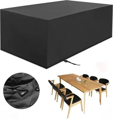 Obrázek produktu pro Ochranný kryt na zahradní nábytek 180 x 120 x 74 cm, vodotěsný kryt na stůl a nábytek, ochrana obdélníkového zahradního nábytku