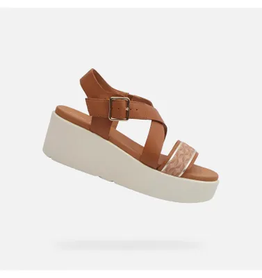 Produktbild von Geox Hellbraune Damensandalen Xand 2.2S 38