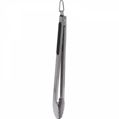 Obrázok produktu pre Kliešte na grilovanie BBQ, nehrdzavejúca oceľ, 43 cm, strieborno-čierne