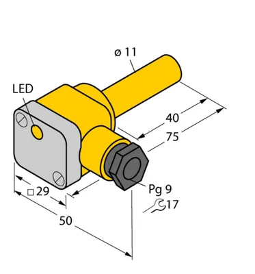 Immagine prodotto di Turck 46617 - NI5-K11SK-AP6X, sensore induttivo