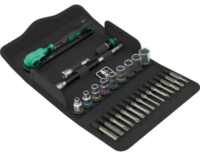 Produktbild von Wera 8100 SA 15 Zyklop Comfort Knarrensatz Umschalthebel 1/4"-Antrieb zöllig