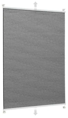 Produktbild von Sekey Wabenplissee Ohne Bohren Verdunkelung Rollo 100% verdunkelnd Blickdicht, Klemmfix, Aluminiumschiene, Grau, 45 x 130cm (BxH)