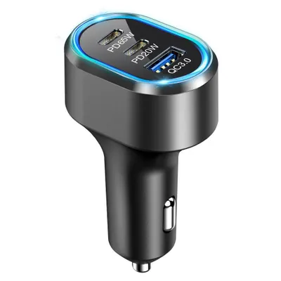Zdjęcie produktu dla Ładowarka Samochodowa 2 X Usb Typ-C   Usb 85W