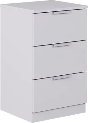Obrázok produktu pre Nočný stolík Vicco Fino biely 37.6 x 61.8 cm s 3 zásuvkami, Model 58554