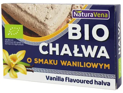 CHAŁWA O SMAKU WANILIOWYM BIO 200 g - NATURAVENA