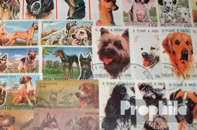 Produktbild von Briefmarken Motive 200 verschiedene Hunde Marken