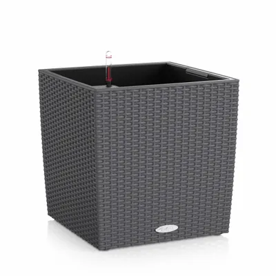 Obrázek produktu pro Lechuza Samozavlažovací květináč Cube Cottage 50 cm, antracitová