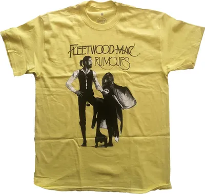 Immagine prodotto di Fleetwood Mac - Maglietta "Rumours" per uomo/donna Unisex RO3633 (XXL) (Giallo)