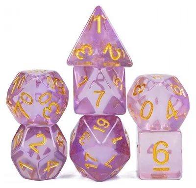 Obrázek produktu pro Vícehranné kostky, 6 kusů kostek D20 pro hry DND a RPG