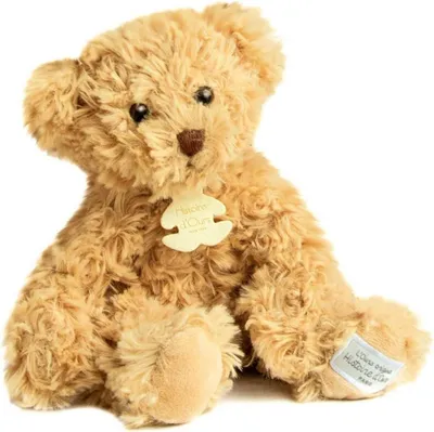 Zdjęcie produktu dla Histoire d'Ours HO2873 Pluszowy miś w stylu vintage, 27 cm, złoty, idealny do przytulania i zabawy