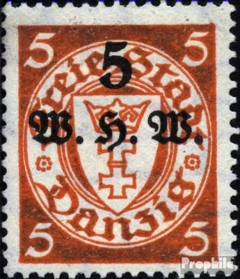 Produktbild von Briefmarken Danzig 1934 Mi 237 mit Falz Winterhilfswerk