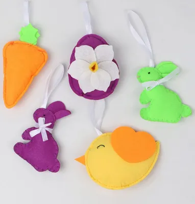 Image de Wozloify Ornements suspendus en forme de lapin, ornements suspendus, 5 pièces