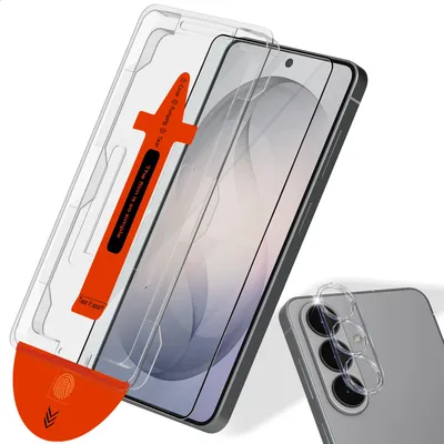 Obrázek produktu pro 1-balení Samsung S26 Plus Ochranné sklo na displej & 1-balení ochrana objektivu - Tvrzené sklo | [Automatická instalace] - Bez bublin
