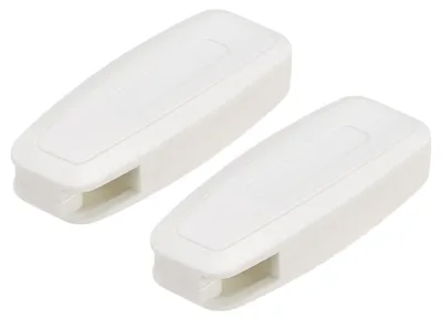 Blindseil-Gewicht 80 mm, 2 Stück, Weiß für Vertikal-Rollos
