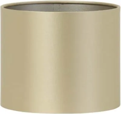 Produktbild von Lampenschirm für Tischleuchte Zylinder Seide Gold Tischlampe Hockerleuchte 40-40-25cm