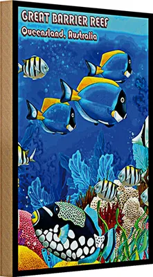 Produktbild von Holzschild Spruch 20x30cm great barrier reef Queensland