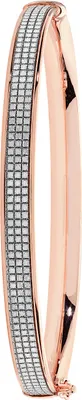 Produktbild von Wunderschöner 9 Karat (375) Rotgold Damen - Klappbar Armreif - 6mm; TRS206959KR