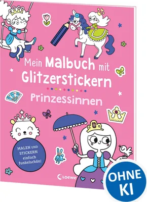 Produktbild von Mein Malbuch mit Glitzerstickern - Prinzessinnen