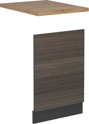 Produktbild von Frontblende Vicco R-Line Edelgrau 45 cm , AP Eiche, Model 54166