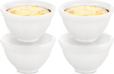 Obrázek produktu pro Orion | Porcelánové misky na svačinu - 6 X 6 X 3,5 cm - 40 ml - sada 4 kusů - bílá
