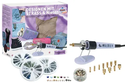 Produktbild von SELVA Bastelset mit Strass und Nieten
