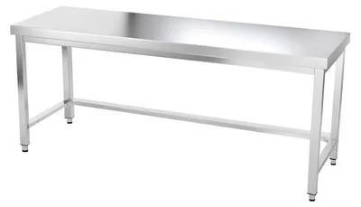 Immagine prodotto di Tavolo da lavoro in acciaio inossidabile, dimensioni 2000 x 500 mm, con rinforzo PREMIUM - GOLDINOX