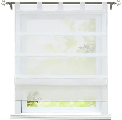 Immagine prodotto di Tenda da ventilazione traslucida con scanalature - Stile moderno - 1 pezzo - Bianco - 120x140 cm