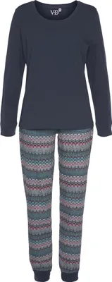 Produktbild von Vivance Dreams Pyjama 2 -teilig navy Größe 40/42