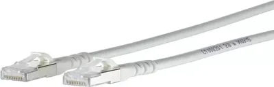 Image de Metz Connect 1308451588-E RJ45 Network cable, patch cable CAT 6A S/FTP 1.50 m White incl. detent 1 pc(s)